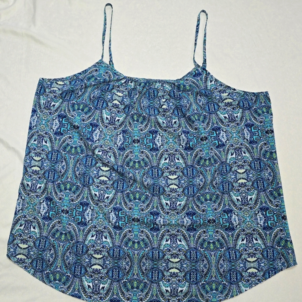 Blue Patterned Women's Top